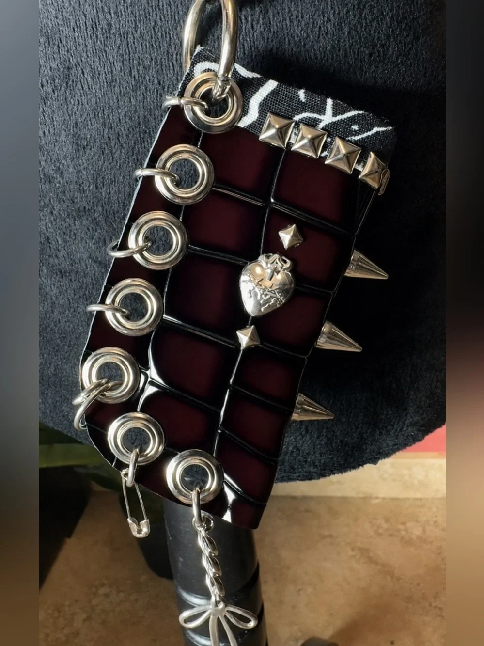 Edgy Handmade Studded Light-case Accessory